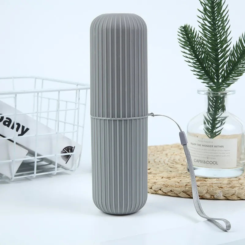1PC Portable Toothbrush Cup – Travel Toothpaste Holder & Bathroom Storage Case Organizer - UltraChic