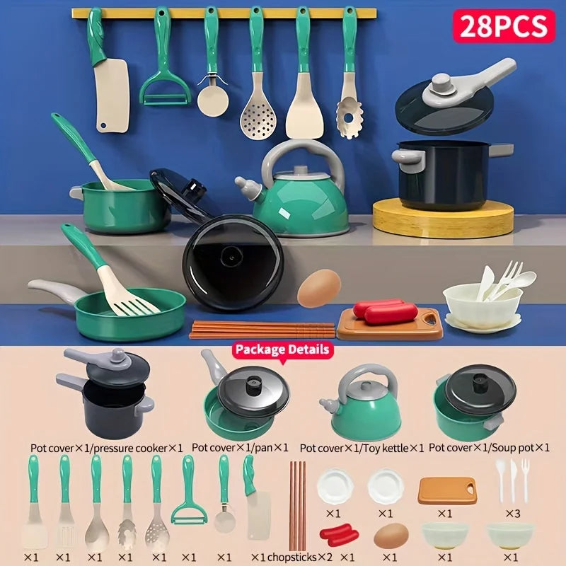 28pcs Children's Toy Kitchen Set