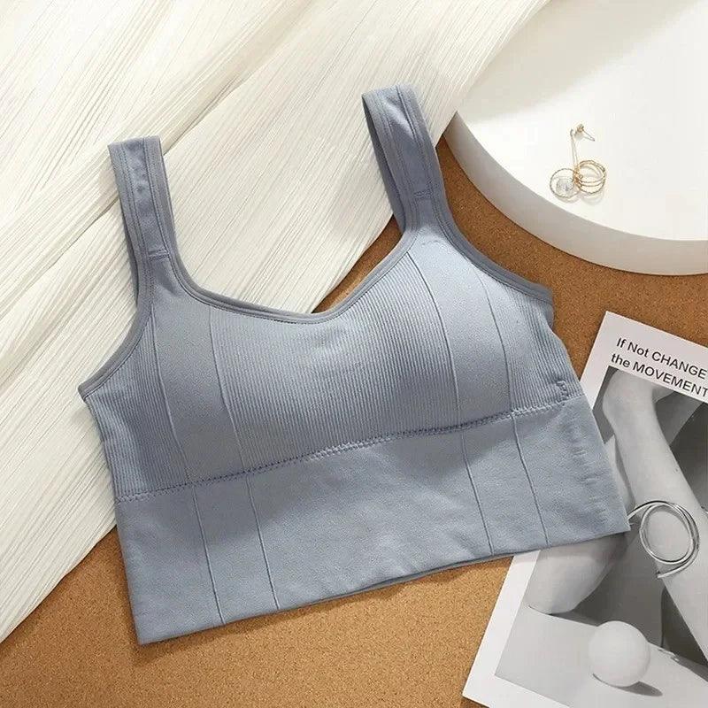 Breathable Sports Bra Anti-Sweat Fitness Top Women Seamless Yoga Bra Shockproof Crop Top Push Up Sport Bra Gym Workout Top - UltraChic