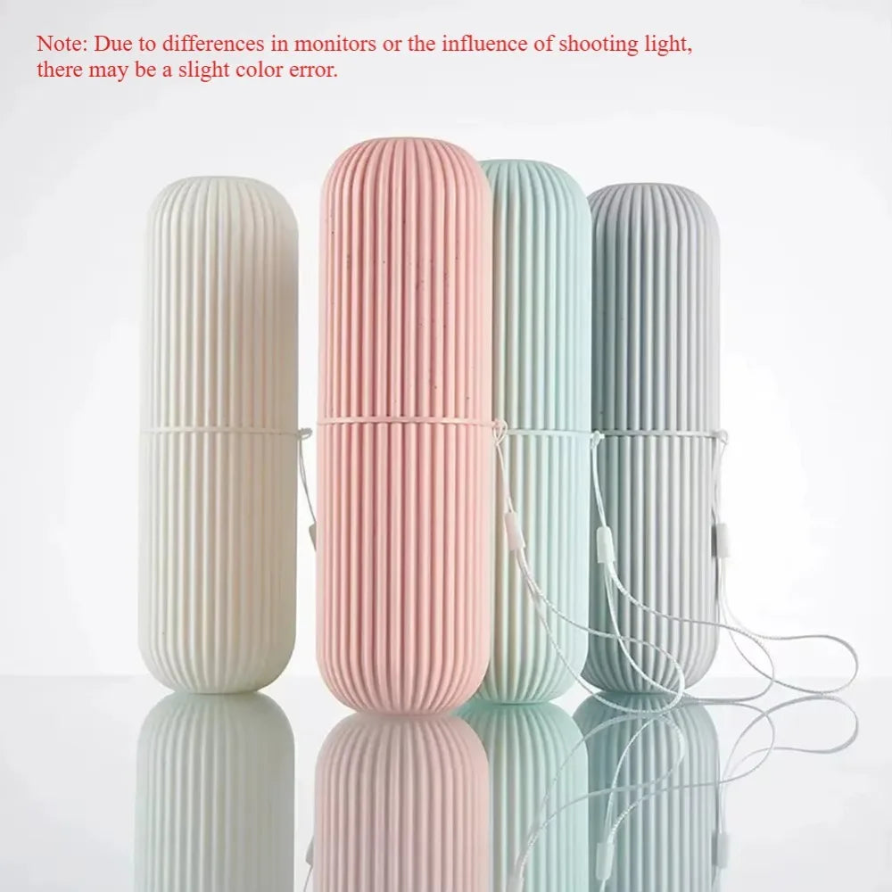 1PC Portable Toothbrush Cup – Travel Toothpaste Holder & Bathroom Storage Case Organizer - UltraChic