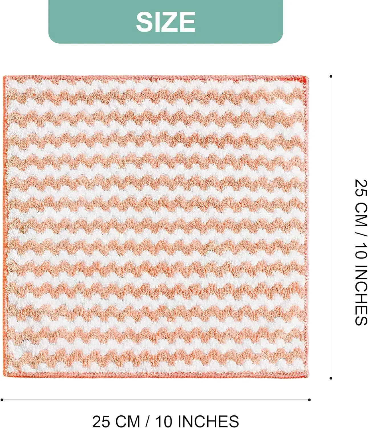 Microfiber Cleaning Cloth Velvet Thickened Dishcloths High Absorbent Scouring Kitchen Washing Dish Rags Household Wipe Towels - UltraChic