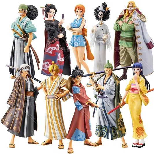 18cm One Piece Anime Figure Luffy Zoro Chopper Nami Action Figure Land
