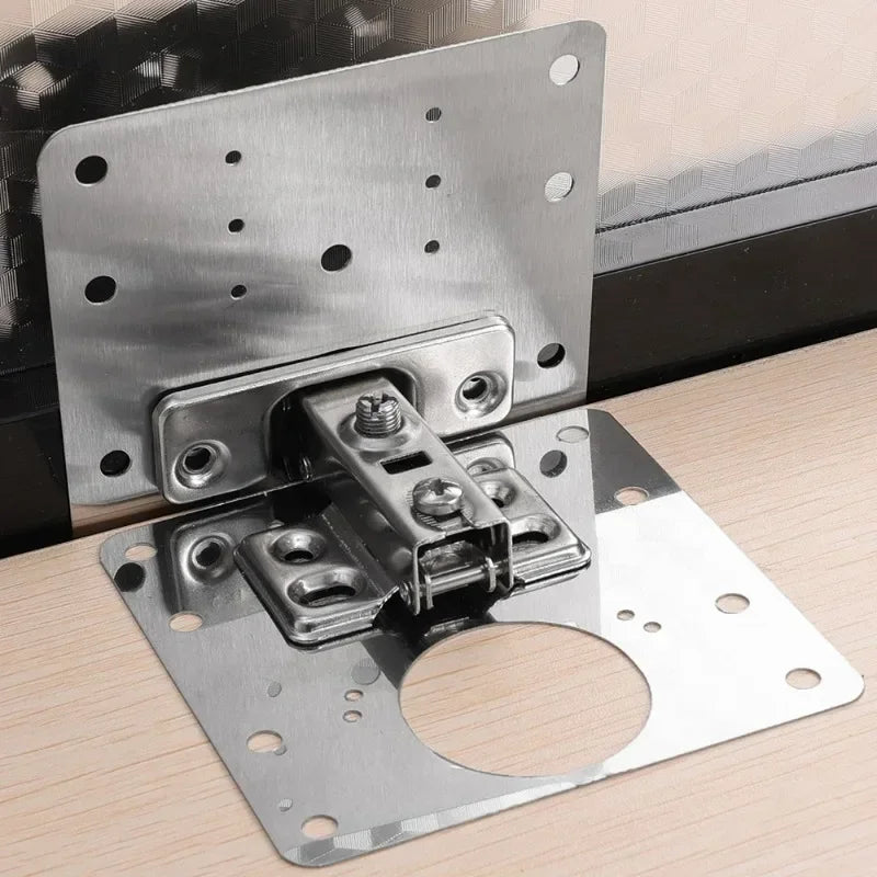 Cabinet Hinge Repair Plate Kit Kitchen Cupboard Door Hinge - UltraChic
