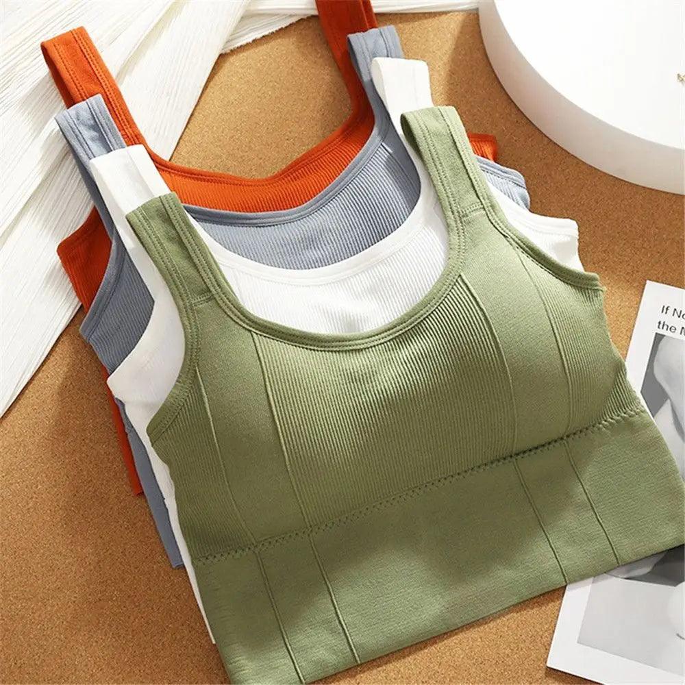 Breathable Sports Bra Anti-Sweat Fitness Top Women Seamless Yoga Bra Shockproof Crop Top Push Up Sport Bra Gym Workout Top - UltraChic