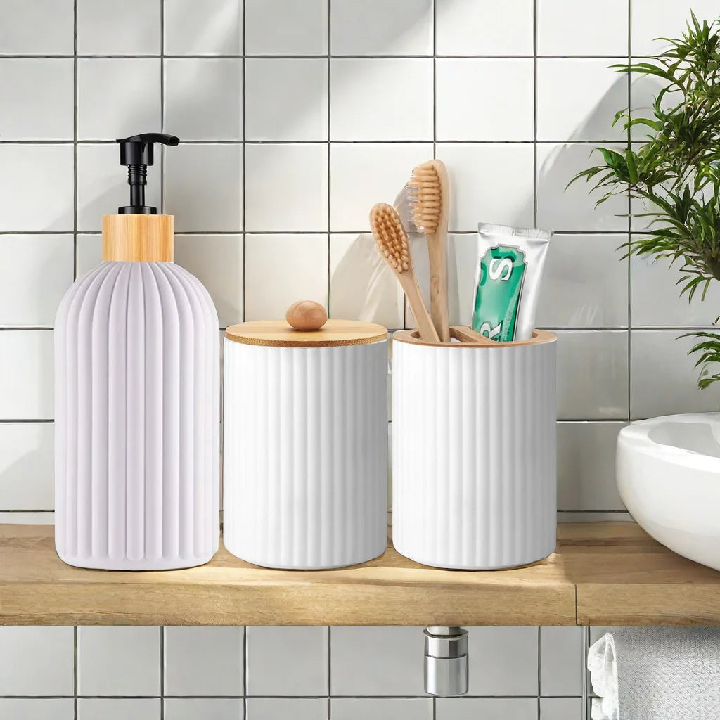 Bathroom Countertop Container – Refillable Hand Soap Dispenser for Modern Home - UltraChic