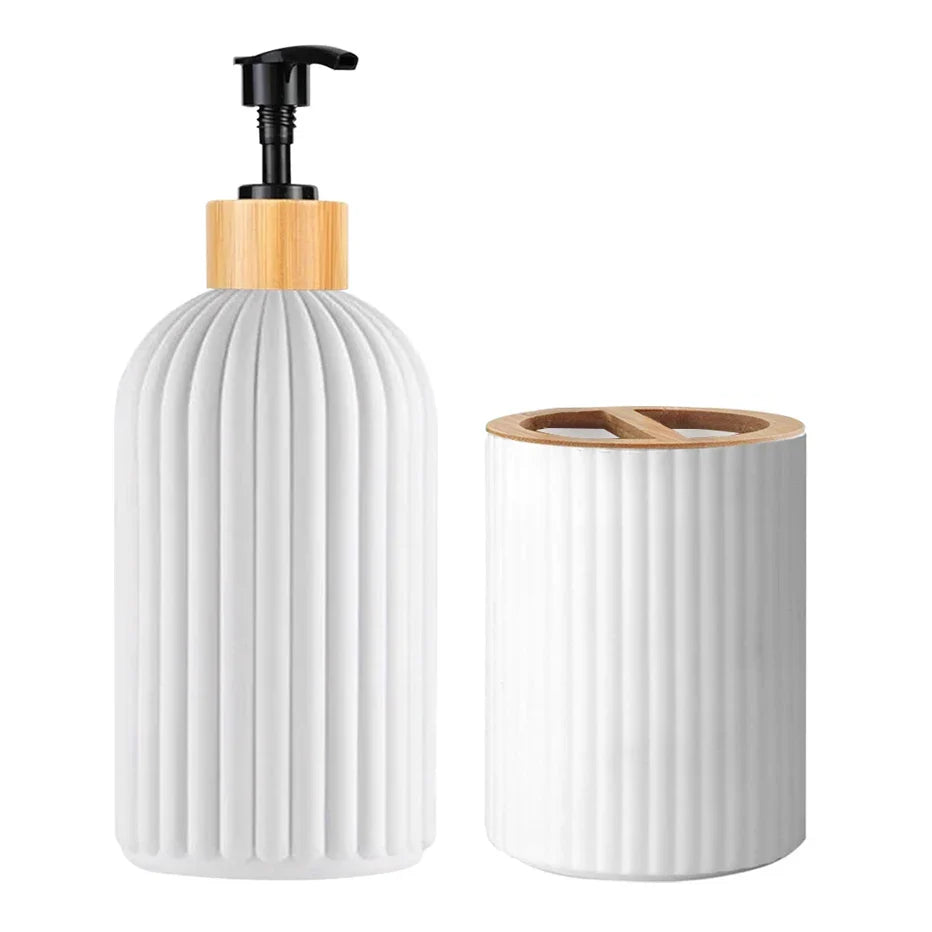 Bathroom Countertop Container – Refillable Hand Soap Dispenser for Modern Home - UltraChic