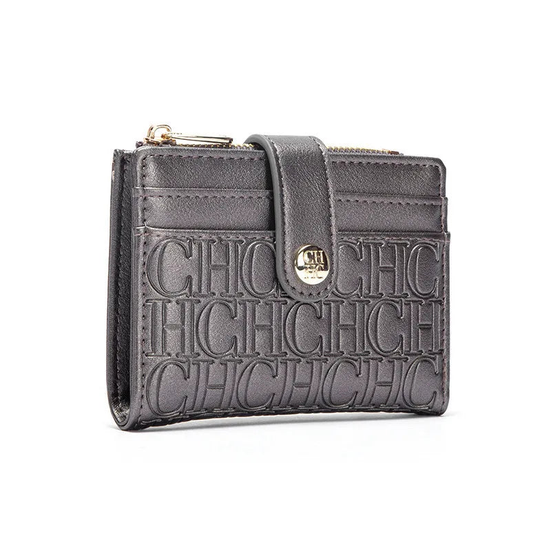 "Pink Leather Card Case | Personalized Monogram Option | Slim & Stylish Organizer" - UltraChic