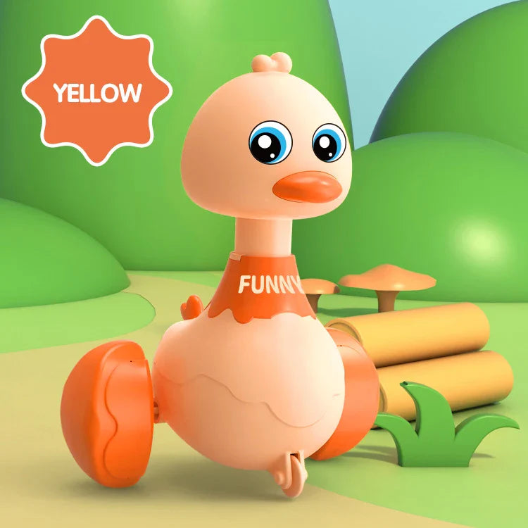Baby Toy Duck Swing – Cartoon Press & Glide Inertia Car Toy for Early Education & Fun for Toddlers! - UltraChic