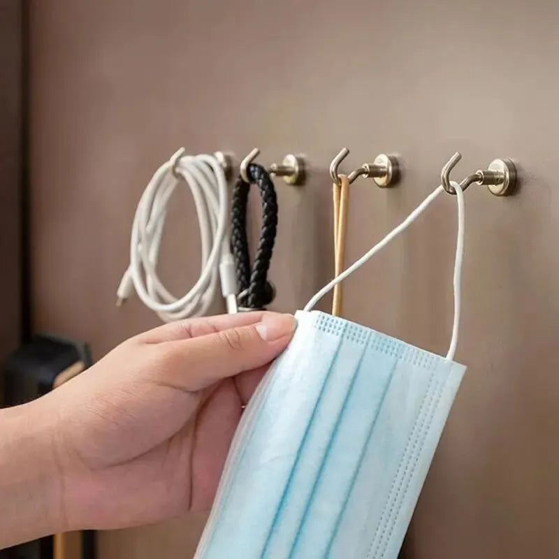 10PCS Strong Magnet Hooks Multi-Purpose Storage Hooks Home Kitchen Bar Storage Hooks Key Storage Hooks Bathroom Hangers - UltraChic