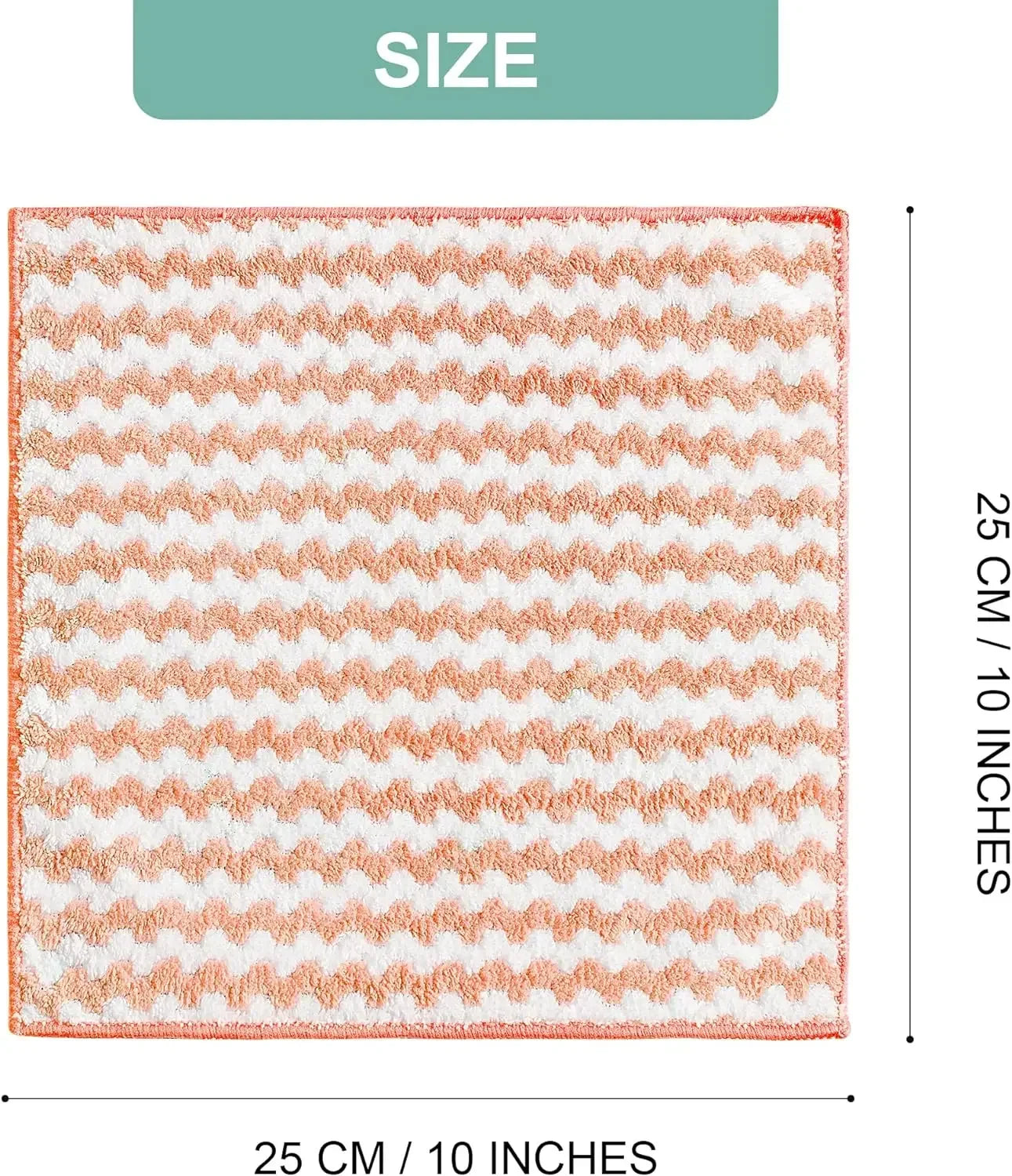 Microfiber Cleaning Cloth Velvet Thickened Dishcloths High Absorbent Scouring Kitchen Washing Dish Rags Household Wipe Towels - UltraChic