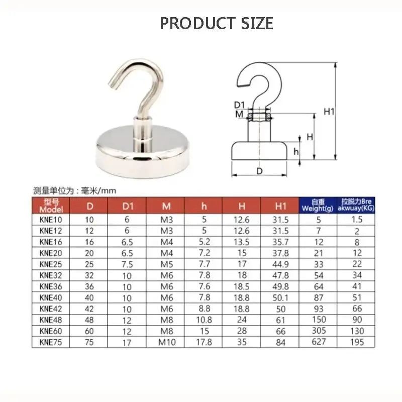 10PCS Strong Magnet Hooks Multi-Purpose Storage Hooks Home Kitchen Bar Storage Hooks Key Storage Hooks Bathroom Hangers - UltraChic
