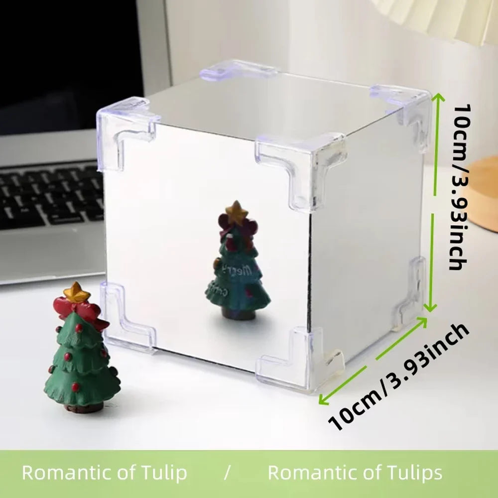 Tulip Flower Cube – Elegant Home Décor, Unique Floral Arrangement for Modern Interiors