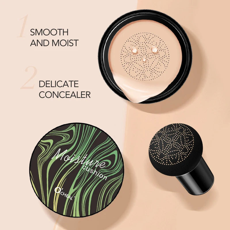 Ocheal BB Cream Air Cushion Compact – Perfect Foundation & Concealer for a Flawless Finish! - UltraChic