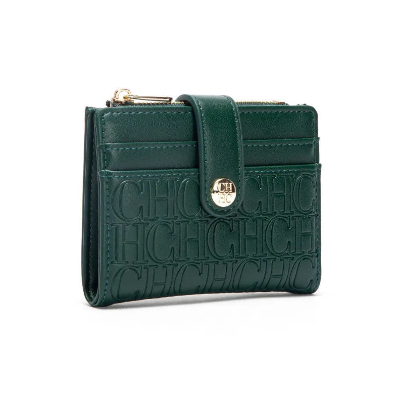 "Pink Leather Card Case | Personalized Monogram Option | Slim & Stylish Organizer" - UltraChic