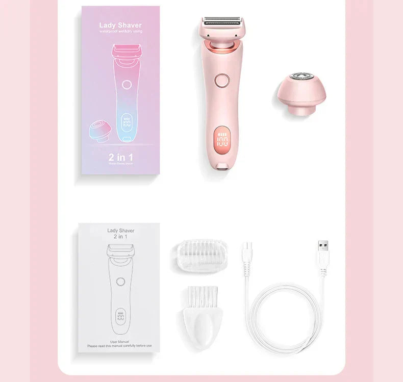 SmoothGlide Women’s Electric Razor  Painless, Rechargeable  Effortless Shaving Experience