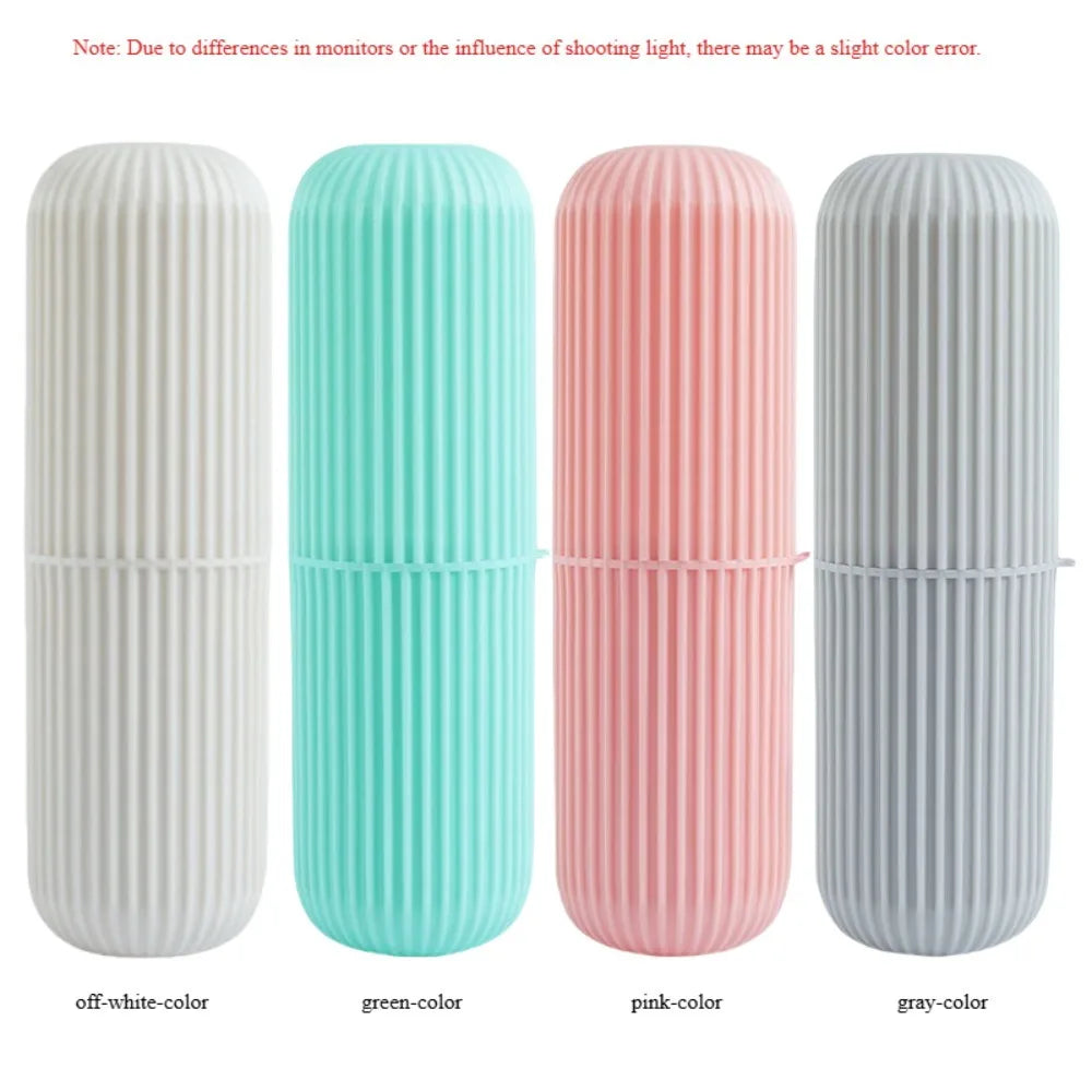 1PC Portable Toothbrush Cup – Travel Toothpaste Holder & Bathroom Storage Case Organizer - UltraChic