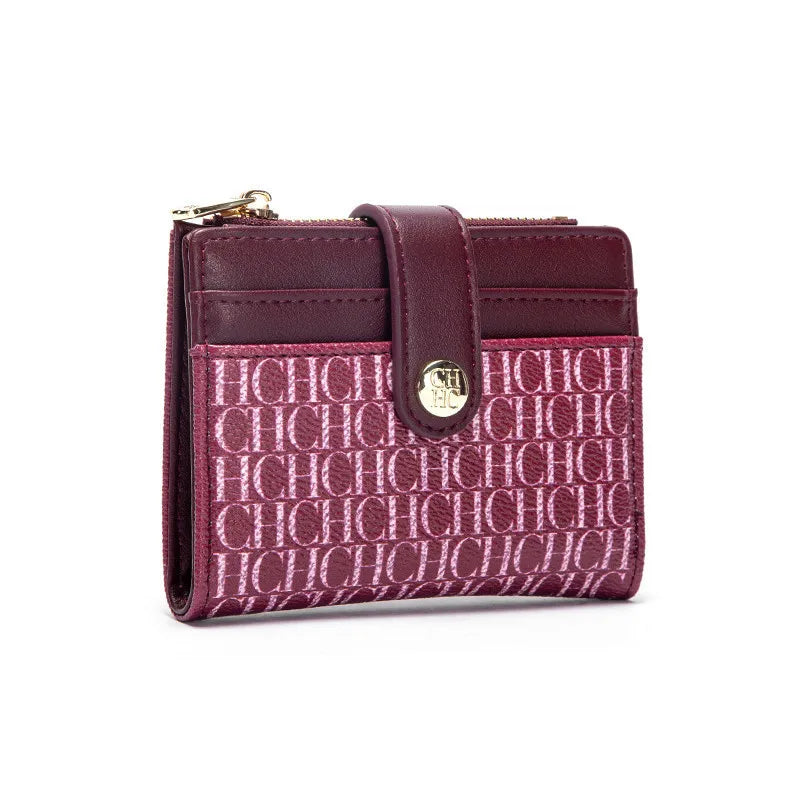 "Pink Leather Card Case | Personalized Monogram Option | Slim & Stylish Organizer" - UltraChic
