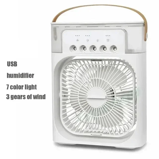 "3-in-1 Portable Humidifier Fan Mini Air Conditioner – Compact & Efficient Cooling Solution for Ultimate Comfort!"