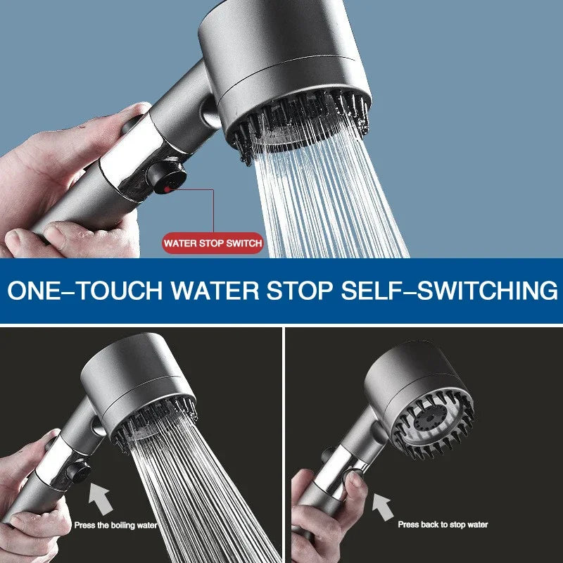 🚿 High-Pressure Filtered Shower Head – Clean, Soothing & Water-Saving - UltraChic