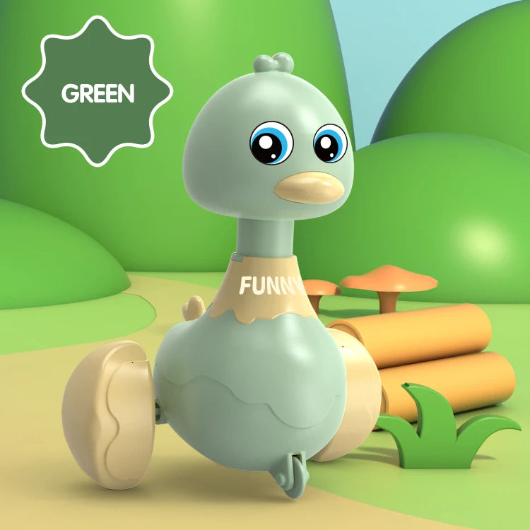 Baby Toy Duck Swing – Cartoon Press & Glide Inertia Car Toy for Early Education & Fun for Toddlers! - UltraChic