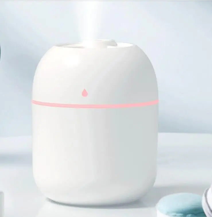 250ML USB Mini Air Humidifier with LED Lamp – Portable, Quiet, and Efficient Air Moisturizer for Home & Office