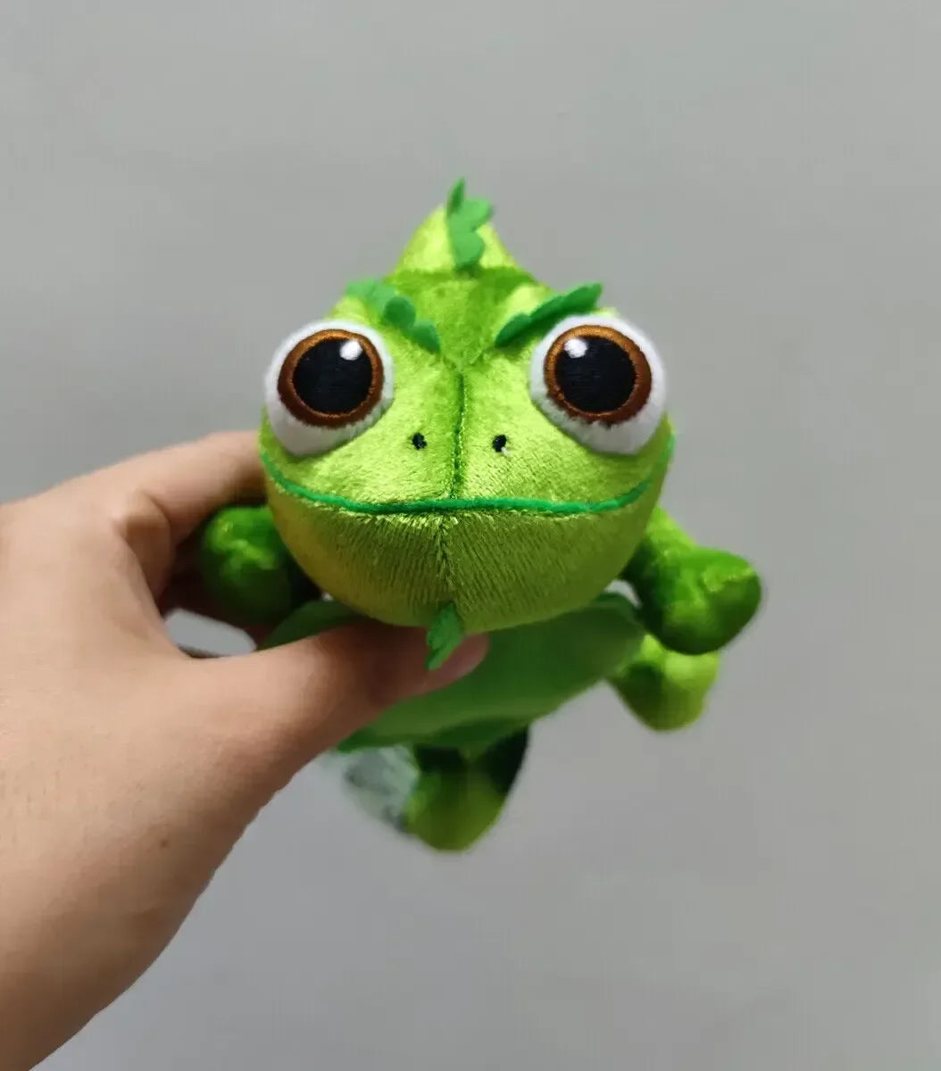 Cartoon Chameleon Plush Toy – Soft Stuffed Animal, Rapunzel Shoulder Buddy, Fun Gift for Girls & Kids