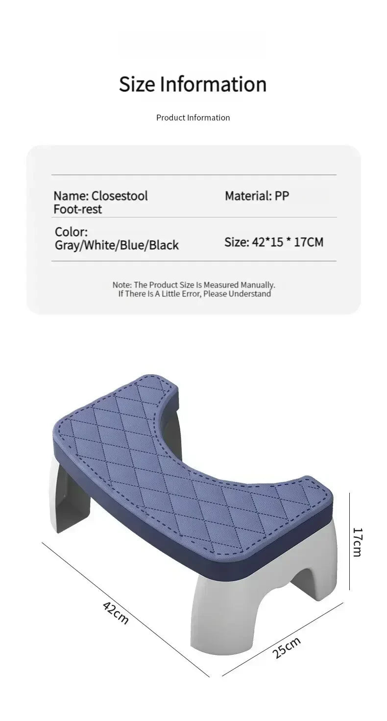 Ergonomic EasySquat – Waterproof & Non-Slip Toilet Foot Stool for Better Posture - UltraChic