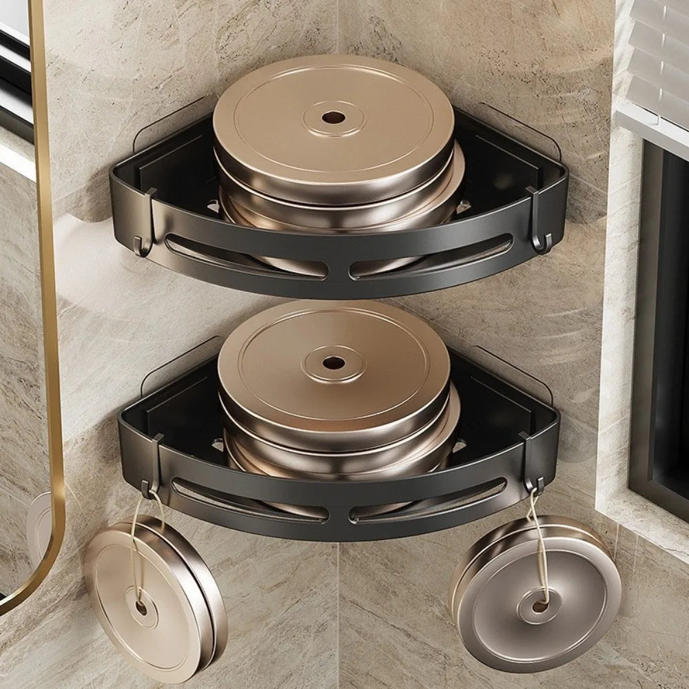 3/2/1 PCS No Punching Required Bathroom Shampoo Holder – Wall-Mounted Storage Organizer - UltraChic