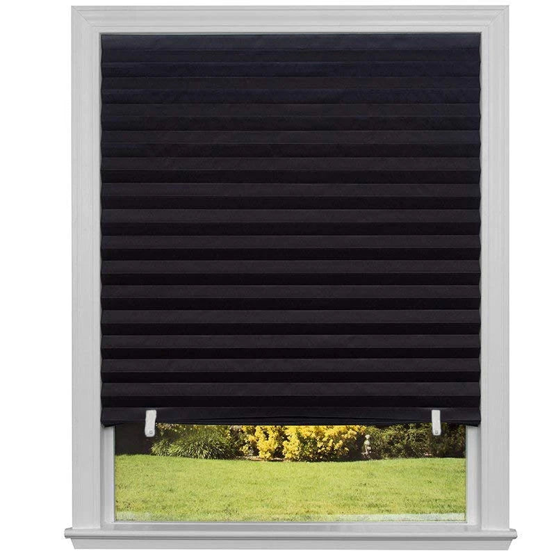 1PC Self-Adhesive Pleated Blinds – Half Blackout Window Shades for Bathroom, Bedroom & Balcony