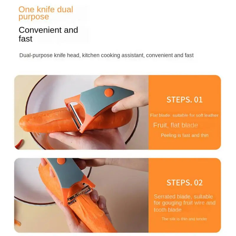 PeelPro 2-in-1 – Effortless Food Prep with Dual Functionality for Quick, Easy Meals