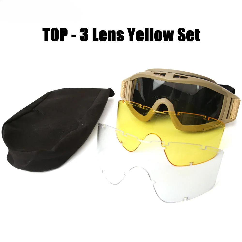 Tactical Goggles - Military-Grade UV Protection and Adjustable Outdoor Eyewear - UltraChic