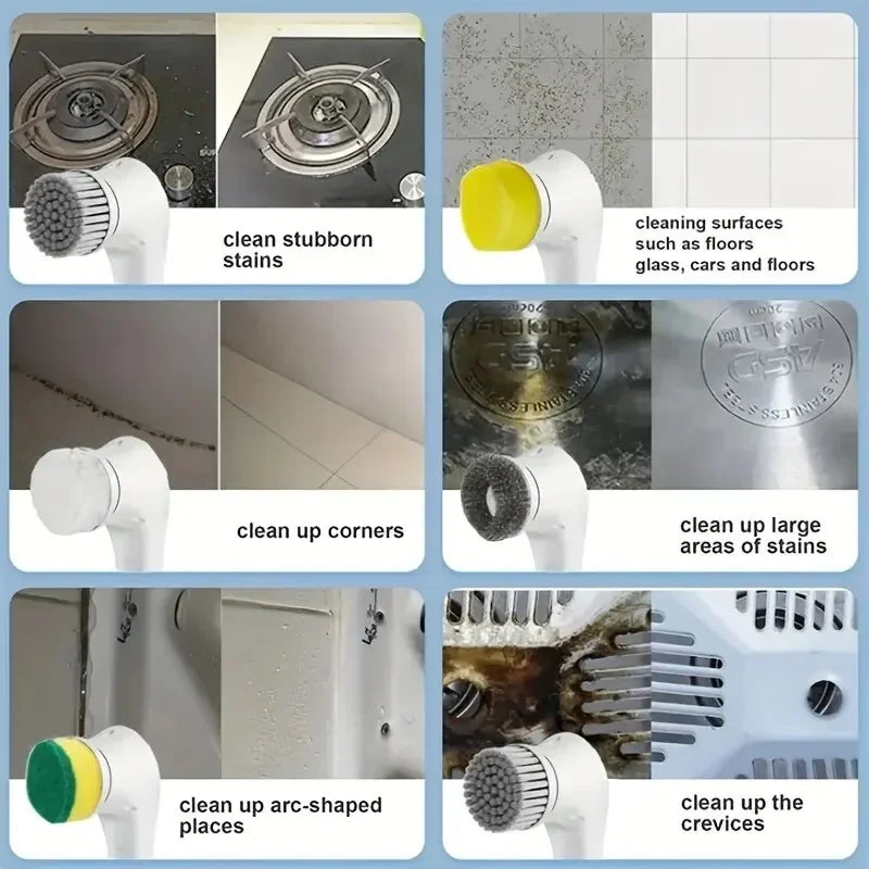 Multifunctional Electric Cleaning Brush – Powerful & Versatile Scrubbing Tool for Home Use