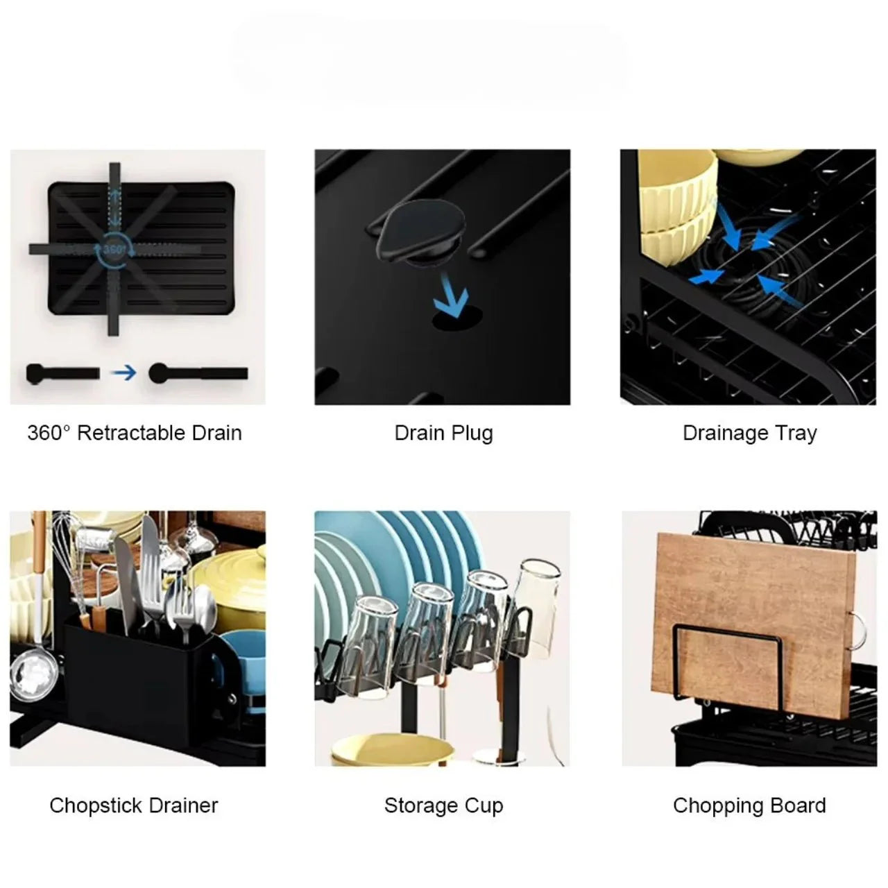 KitchenNest Dish Drying Rack - UltraChic
